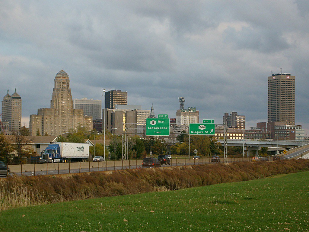 Buffalo New York city skyline